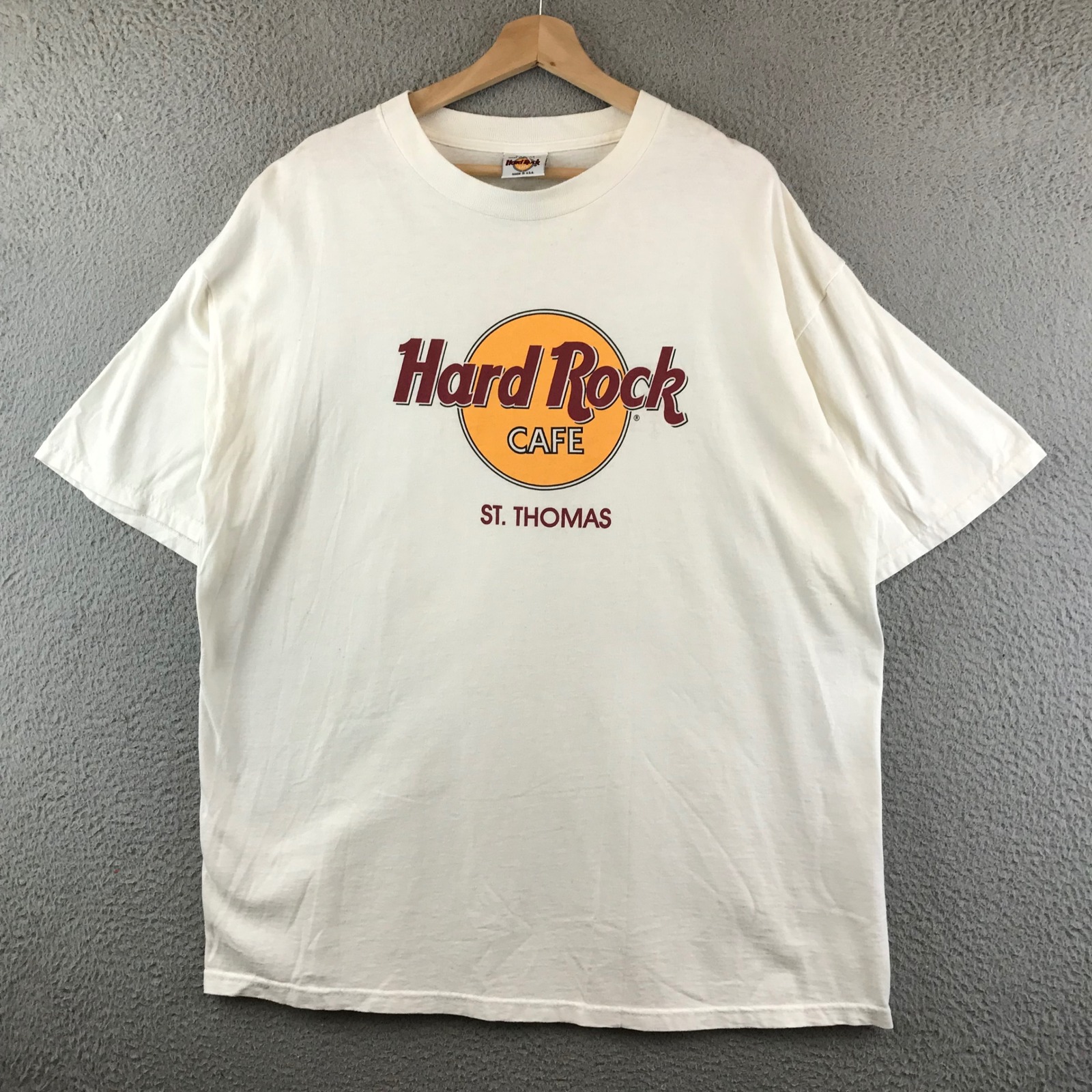 Vintage Hard Rock Cafe St Thomas TShirt Mens Extra Large White